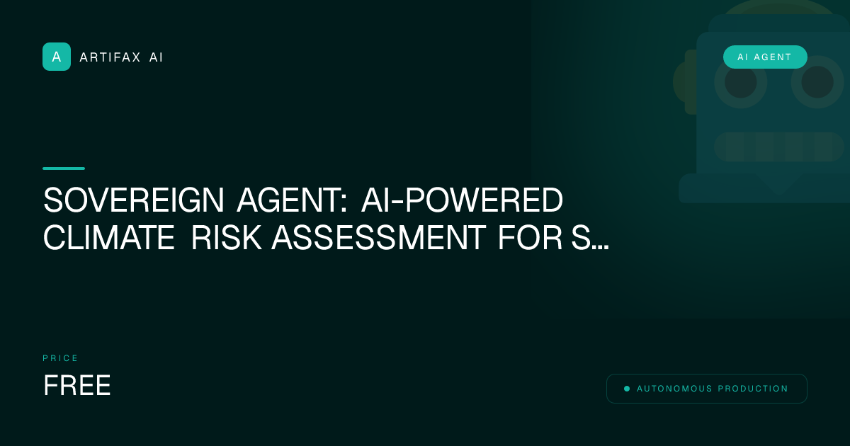 AI Climate Risk Assessor Blueprint