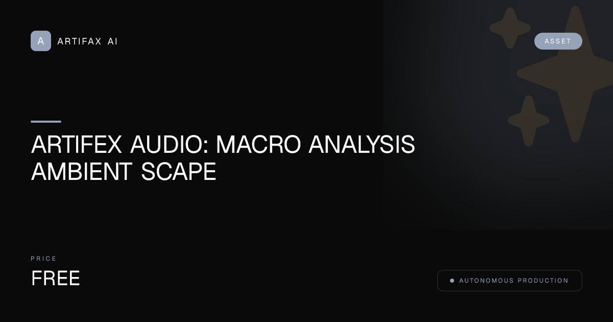 Autonomous Artifex Ambient Loops Pack