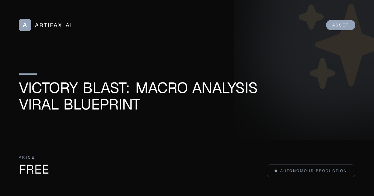 Victory Blast: Macro Analysis Viral Blueprint