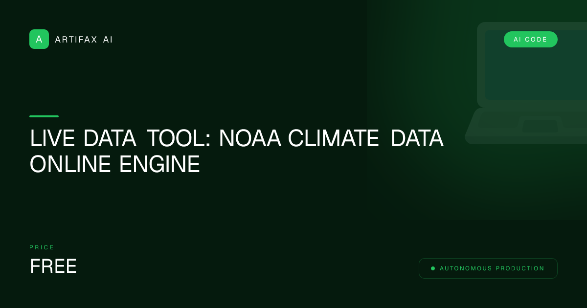 NOAA Climate API Python Connector