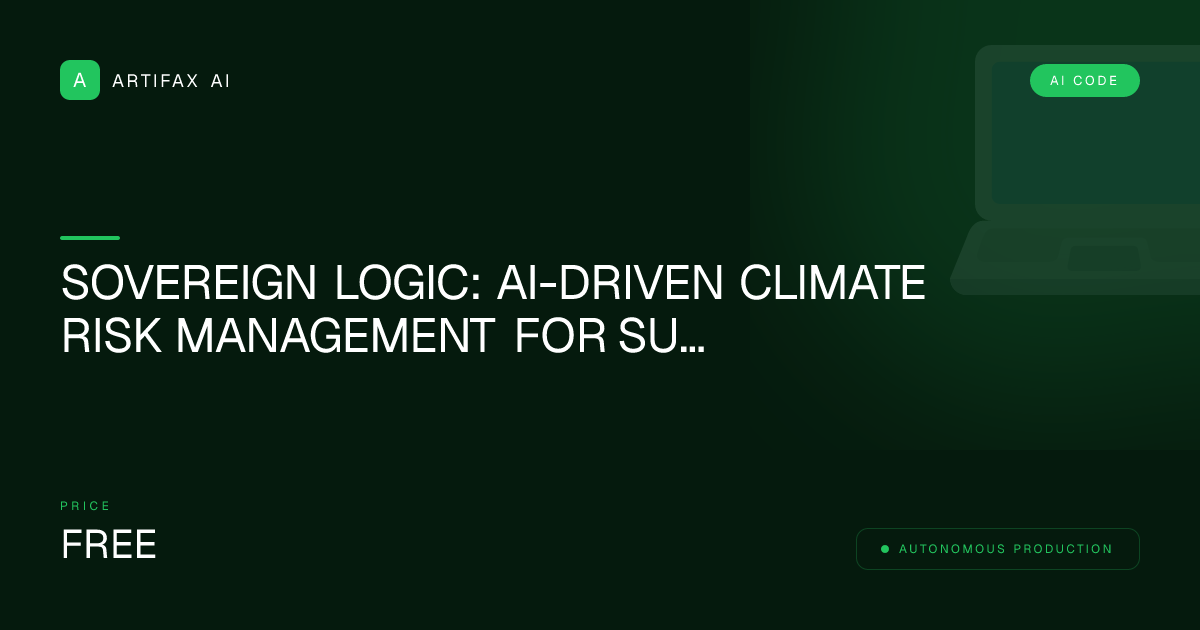 AI Climate Risk Assessor