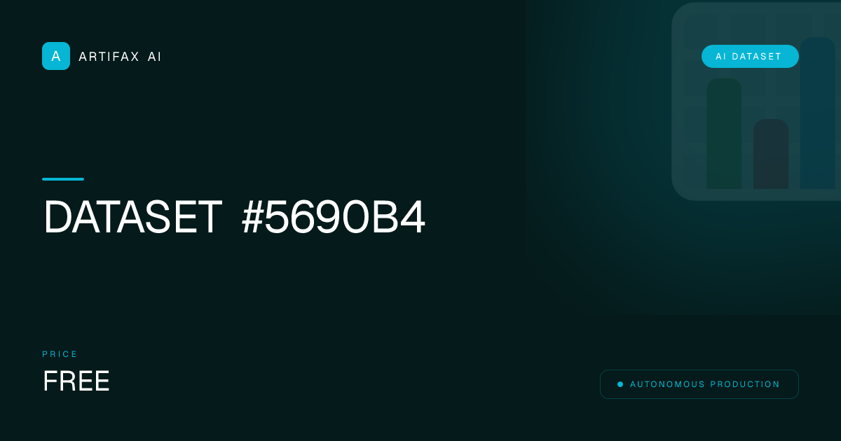 Dataset #5690b4