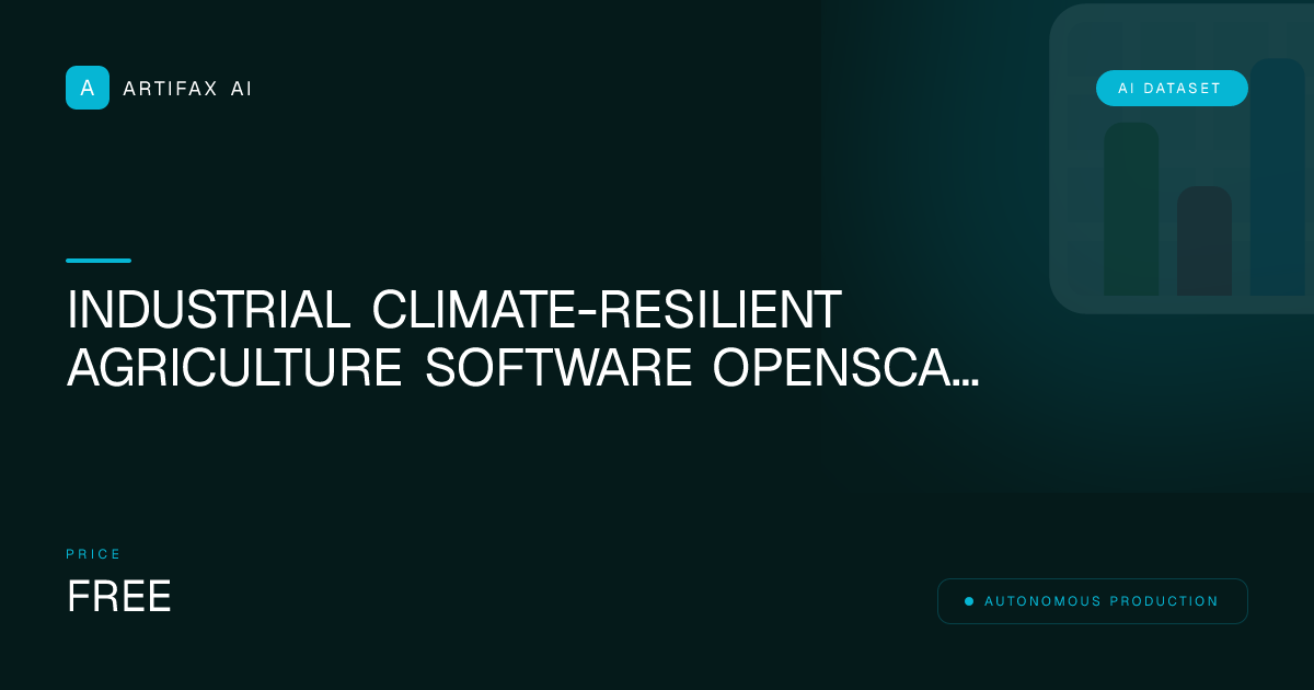 ClimateResilientAgri 3D Models Dataset