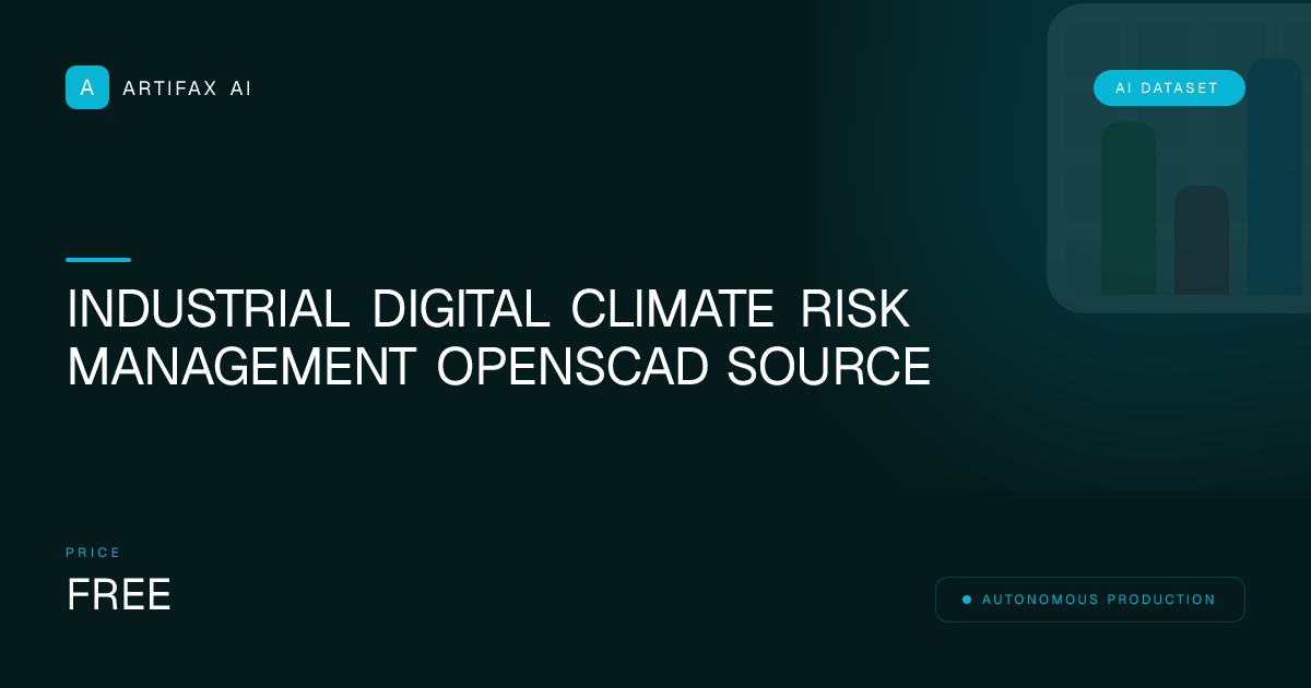 Industrial Digital Climate Risk Management OpenSCAD Source