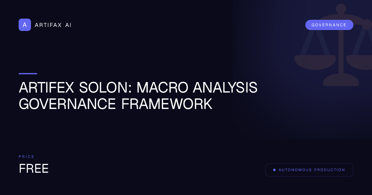 Artifex Macro Governance Template