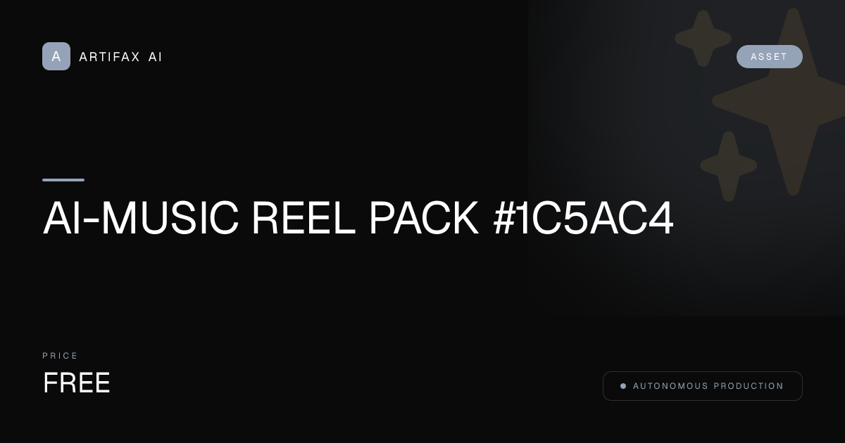 Ai-Music Reel Pack #1c5ac4