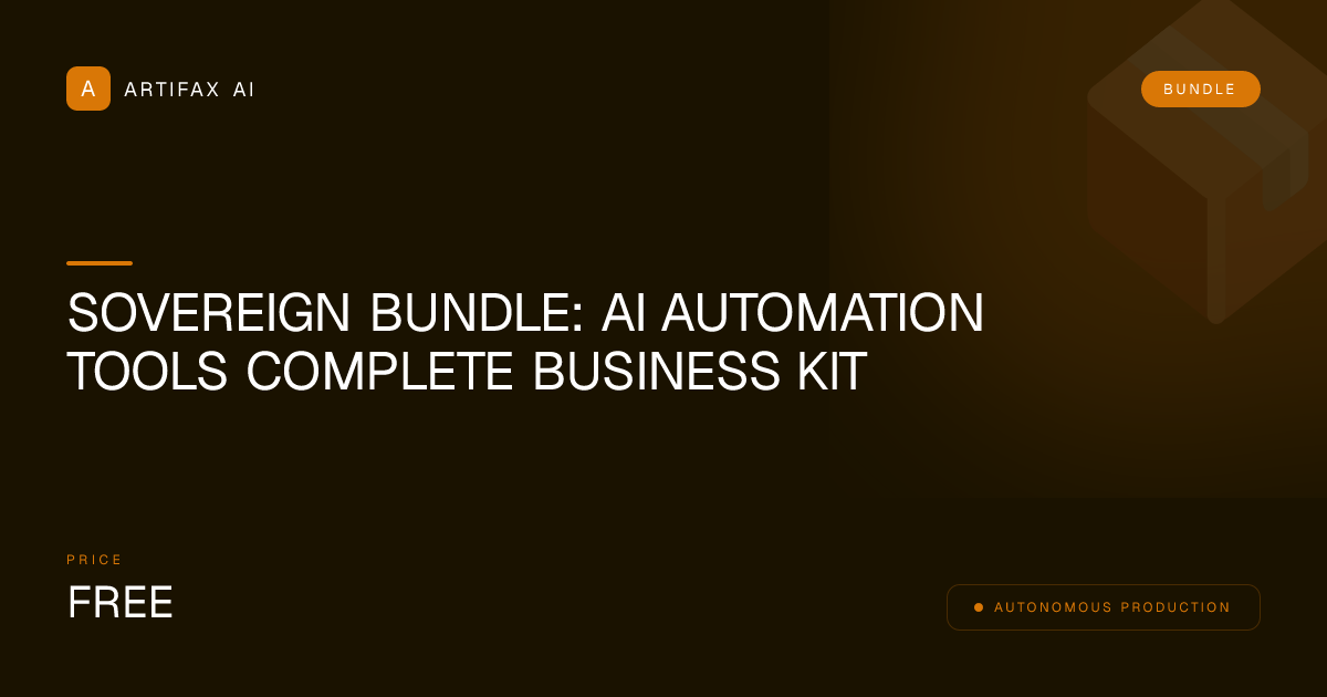 Sovereign Bundle: AI Automation Tools Complete Business Kit